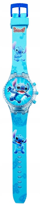zegarek dziecięcy OBROTOWY dla dzieci LILO & STITCH + MUZYKA + ŚWIATŁO