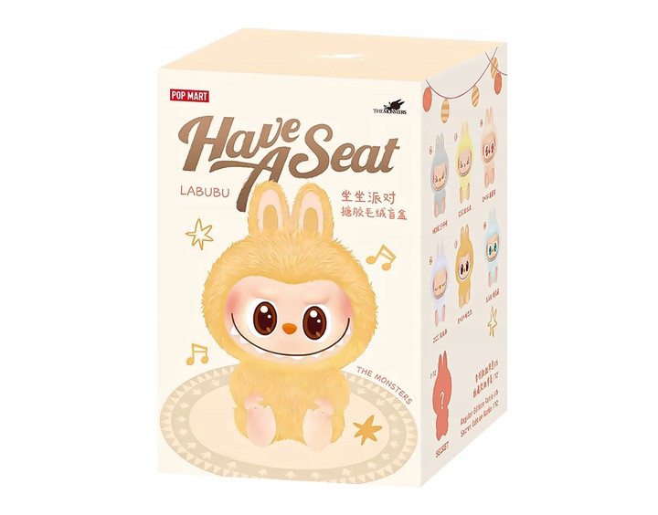 ORYGINALNE Pop Mart Labubu - The Monsters Have a Seat Vinyl Plush Brelok