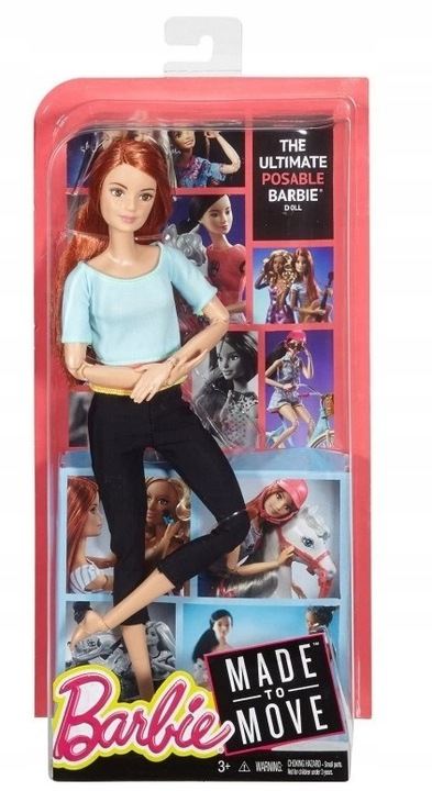 LALKA BARBIE MADE TO MOVE GIMNASTYCZKA DPP74