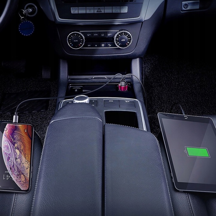 BASEUS MOCNA ŁADOWARKA SAMOCHODOWA DO TELEFONU PD QC 4.0 USB USB-C 45W