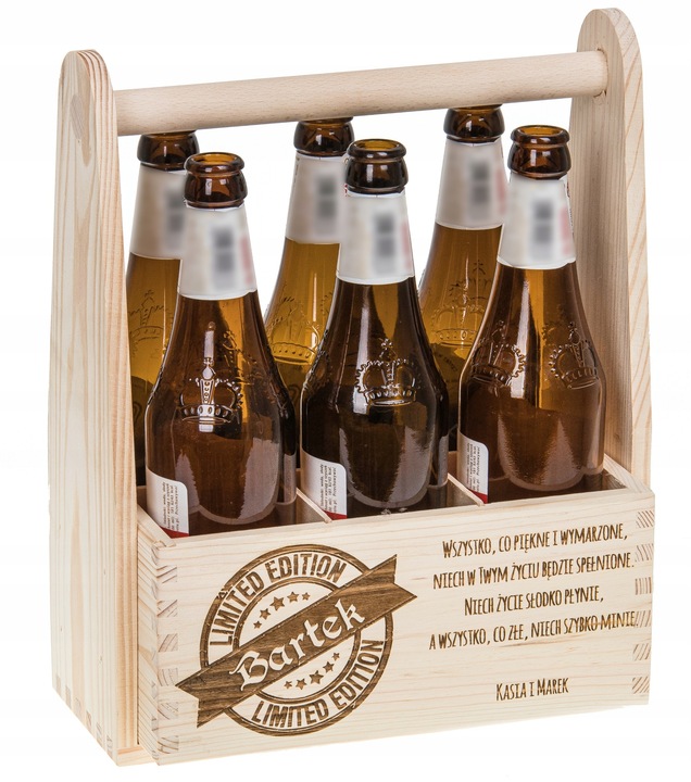 SKRZYNKA na PIWO nosidło prezent urodziny GRAWER!!