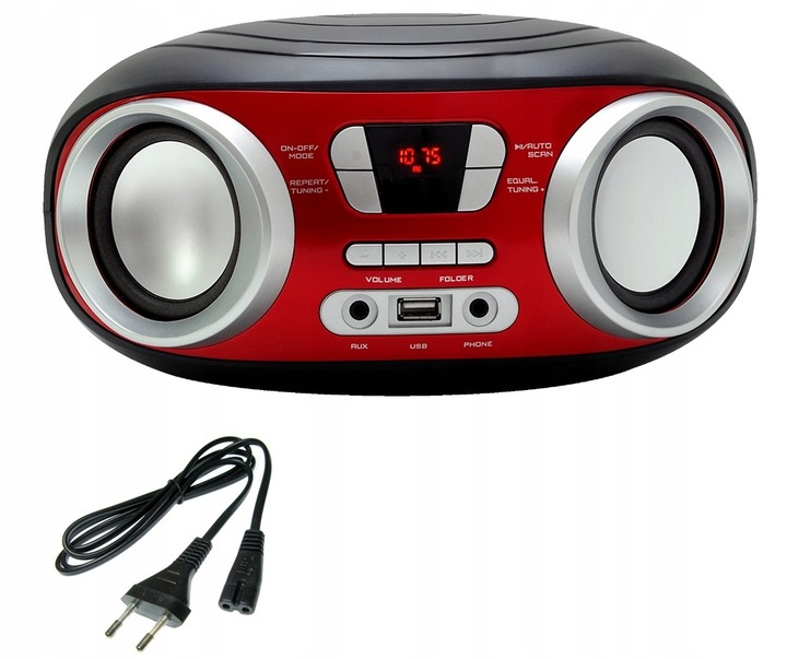 RADIO KUCHENNE BLUETOOTH BOOMBOX MANTA USB AUX FM