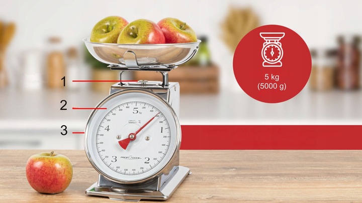 PRECYZYJNA WAGA KUCHENNA ANALOGOWA PROFICOOK PC-KW