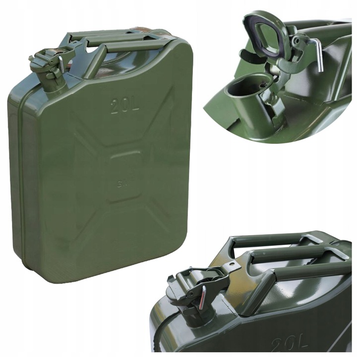 KANISTER metalowy do PALIWA 20L ATEST UN