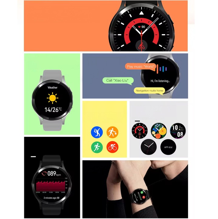 ZEGAREK MĘSKI SMARTWATCH MĘSKI POLSKIE MENU ROZMOWY BLUETOOTH CALL WATCH