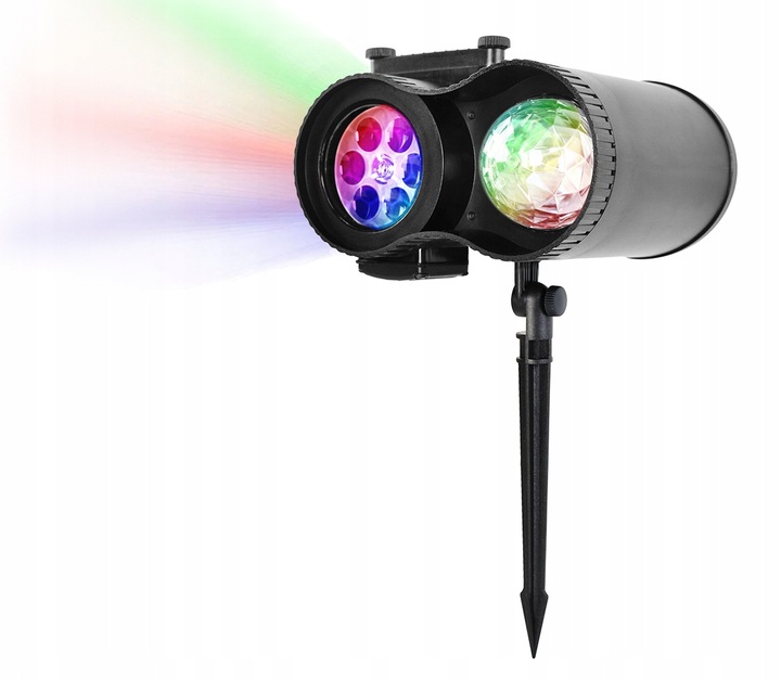 Projektor LED na dom świąteczny fale + 12 slajdów