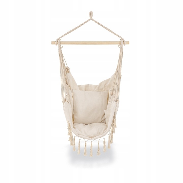 KRZESŁO BRAZYLIJSKIE Wiszące HUŚTAWKA Bujany KOKON Ogrodowy PODUSZKI Tadar