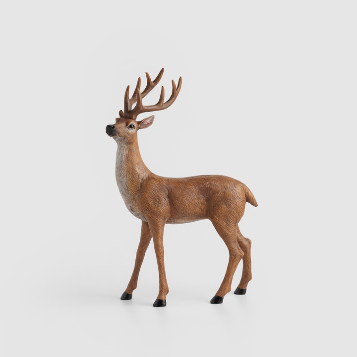 Duży RENIFER świąteczny FIGURKA JELEŃ duży 41cm brązowy home&you RUSTICDEER