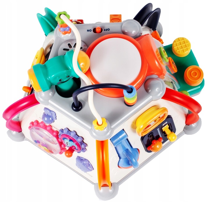 Kostka edukacyjna interaktywna sensoryczna multikostka gra dźwięki sorter