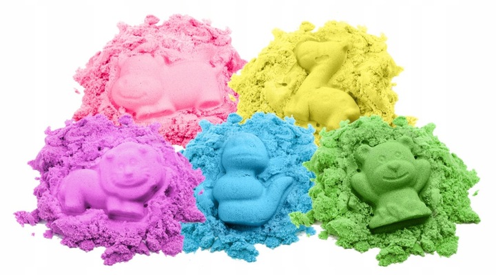 PIASEK KINETYCZNY 3kg BASEN FOREMKI ŁOPATKA PIASKOWNICA WIADERKO ZESTAW XL