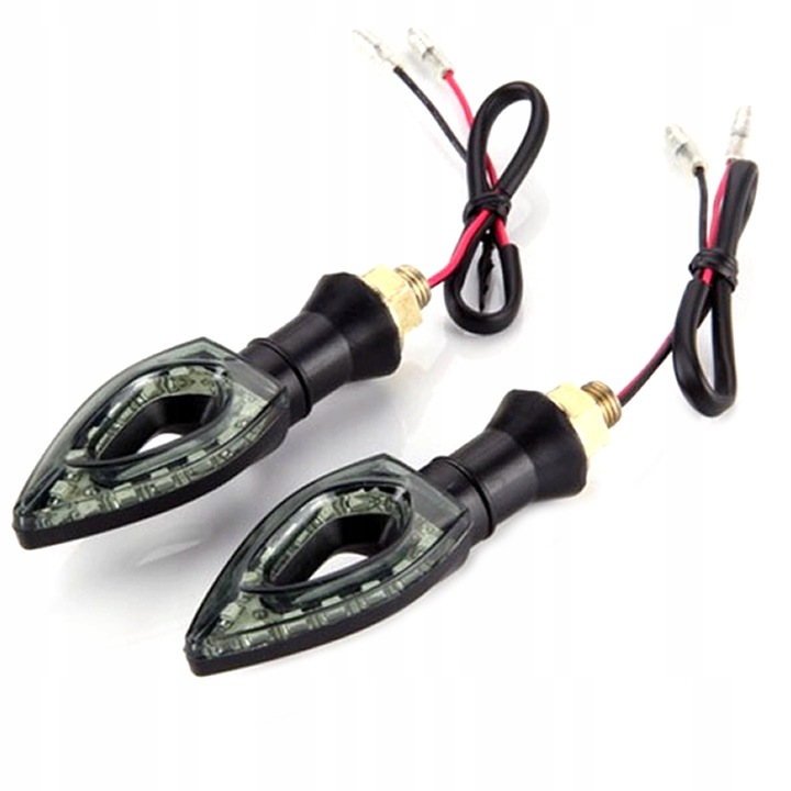 Kierunkowskazy kierunki MOTOCYKLOWE STRZAŁKI 12 LED 4 szt KOMPLET MIGACZE