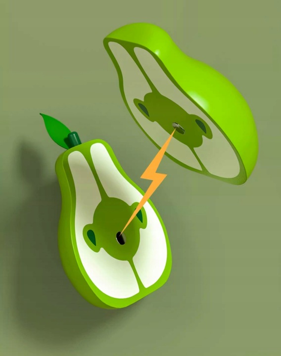 DREWNIANE OWOCE DO KROJENIA CIĘCIA NA MAGNES W SKRZYNCE ZESTAW Z NOŻYKIEM