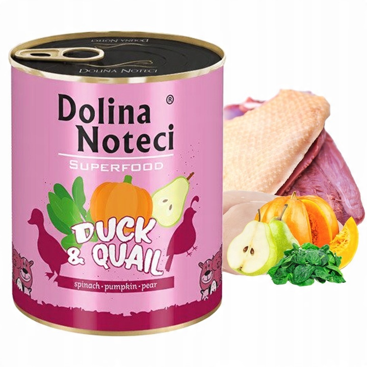 DOLINA NOTECI SUPERFOOD Karma mokra dla psa MIX 12 x 400g bezzbożowa