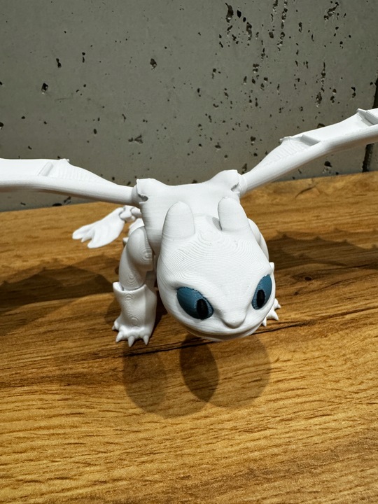 FLEXI Szczerbatek BIAŁA FURIA Toothless Jak wytresować Smoka - TIK TOK