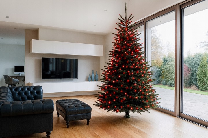 Lampki Choinkowe 500 LED Światełka na Choinkę Czerwone