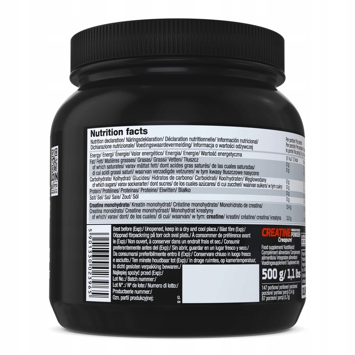 OLIMP KREATYNA CREATINE MONOHYDRATE Powder CREAPURE 500g SIŁA ANABOL