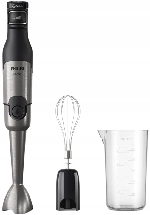 Blender ręczny Philips Seria 5000 HR2682/00 1200W Stal Wskaźnik LED