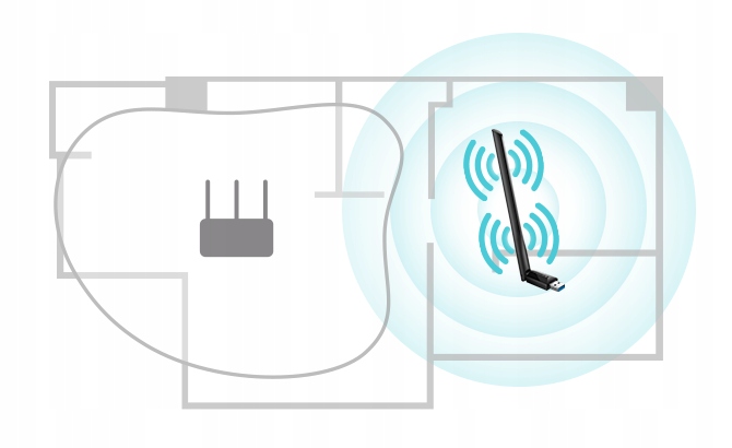 Karta sieciowa zewnętrzna TP-Link Archer T3U Plus