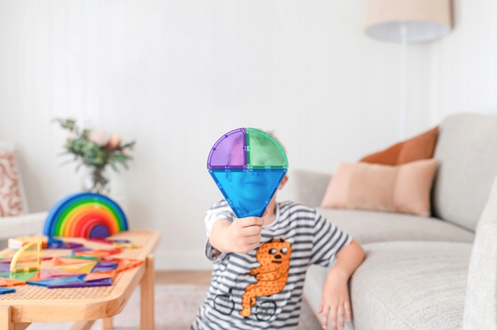 klocki magnetyczne Rainbow Shape Expansion Pack 36 el. Connetix kształty