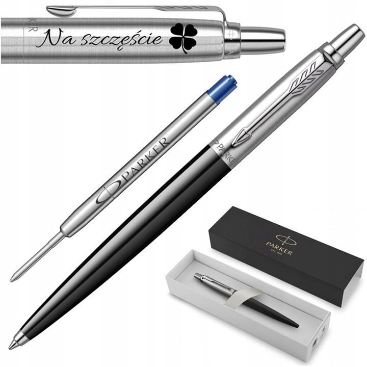 Długopis Parker Jotter ORYGINALNY CZARNY GRAWER GRATIS NA PREZENT DO SZKOŁY