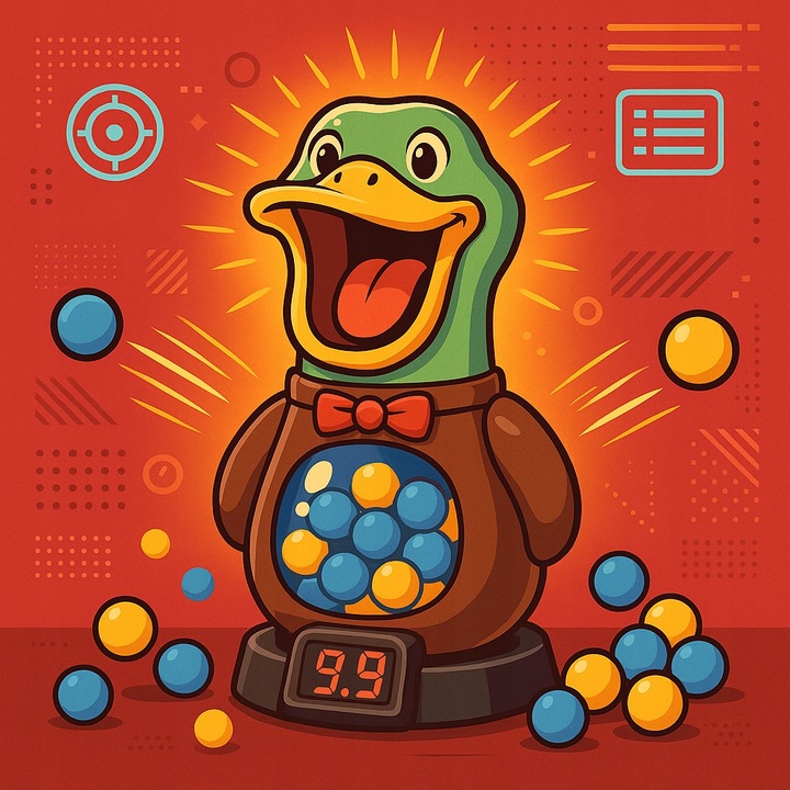 GŁODNA KACZKA XXL STRZELANIE DO CELU UCIEKA LED 2xPISTOLET PREZENT URODZINY