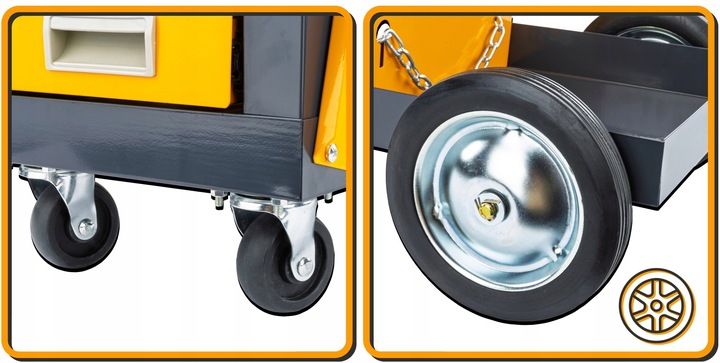WÓZEK SPAWALNICZY DO SPAWAREK Z PÓŁKĄ NA BUTLE SZUFLADY STABILNY MOBILNY