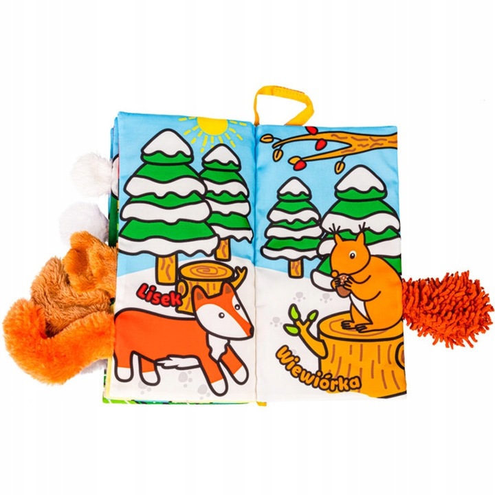 PUCHATE ZWIERZAKI BALIBAZOO JOLLY BABY KSIĄŻECZKA SENSORYCZNA DLA NIEMOWLĄT