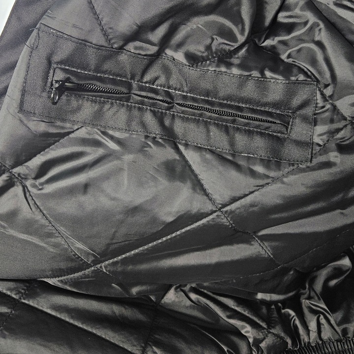 OCIEPLANA Kurtka BOMBERKA robocza ZIMOWA męska z kapturem ODBLASKOWA bhp OC