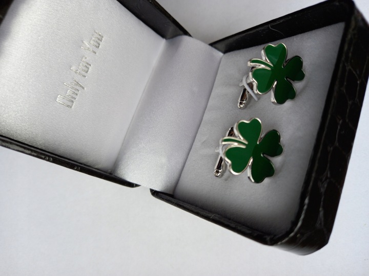 Spinki do mankietów EXC Koniczynka dla Maturzysty