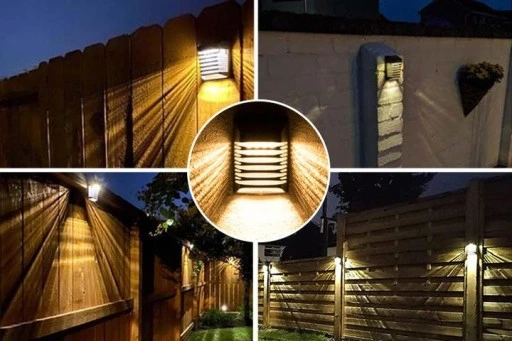 10x Lampka Solarna Elewacyjna LED z Czujnikiem