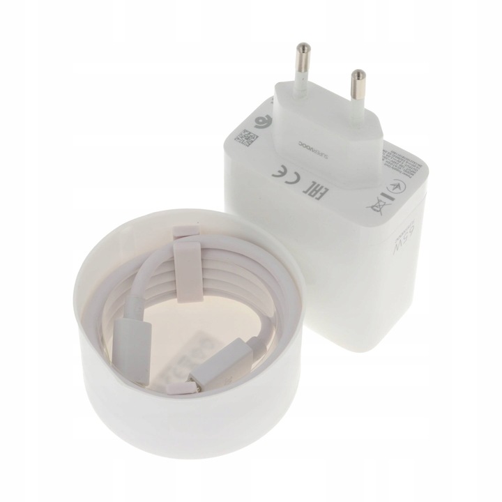 Ładowarka sieciowa 65W Oppo SUPERVOOC + kabel USB typ C ORYGINALNA