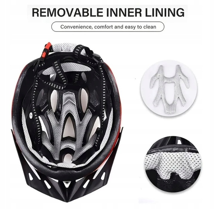 KASK ROWEROWY NA ROWER MĘSKI DAMSKI REGULOWANY WYGODNY 58-61CM L BIAŁY