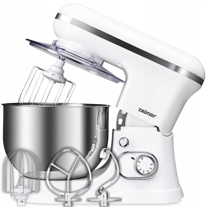 ROBOT PLANETARNY MIKSER ZELMER ZKR1350 1200W 6 PRĘDKOŚCI 5L STAL