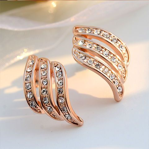 KOLCZYKI ZŁOTE CYRKONIE EC116