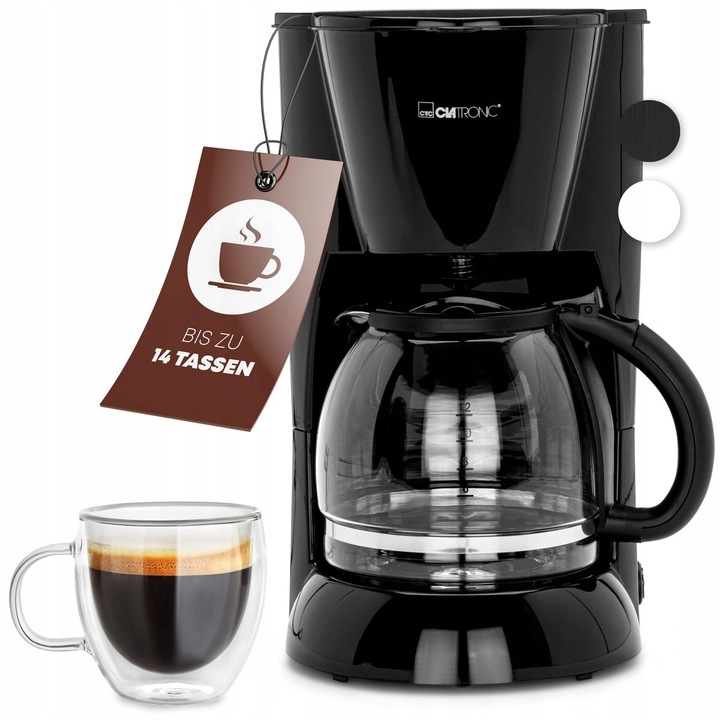 EKSPRES DO KAWY PRZELEWOWY KAWIARKA ZAPARZACZ 900W 1,5L 14 FILIŻANEK