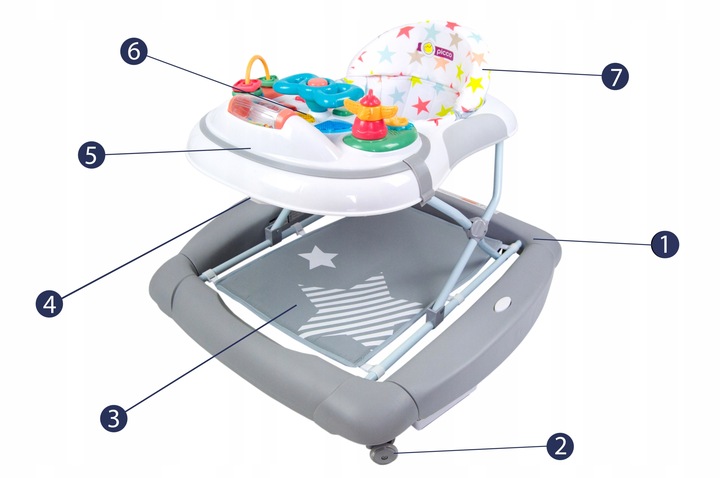 GoMovi CHODZIK MULTIMEDIALNY 3w1 BUJAK STOLIK GRA