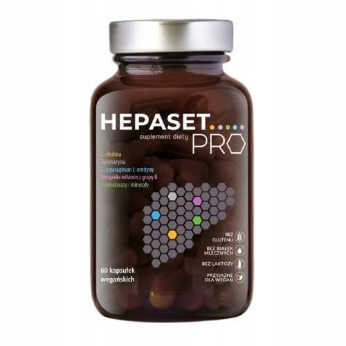 Hepaset Pro, na wątrobę, 60 kapsułek