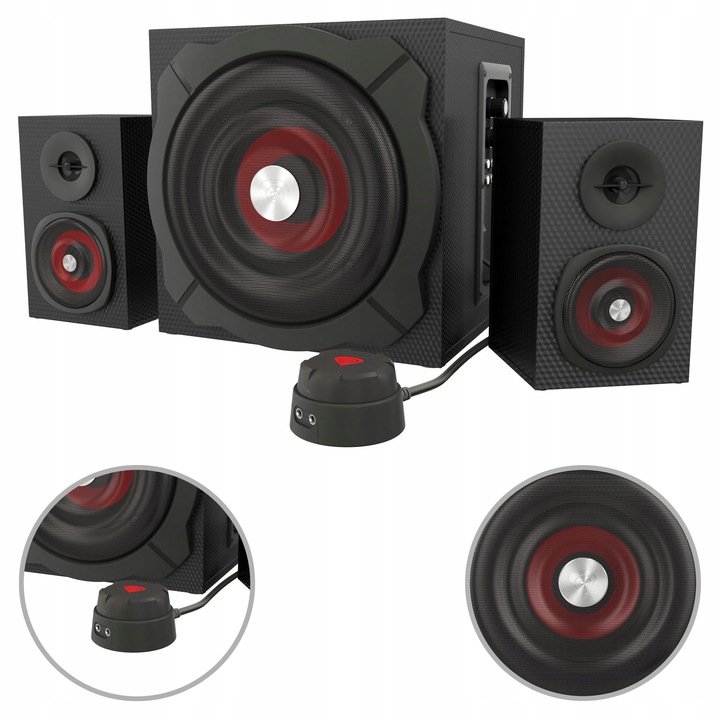 Głośniki 2.1 60W PC Komputerowe GENESIS Helium 600 Pilot