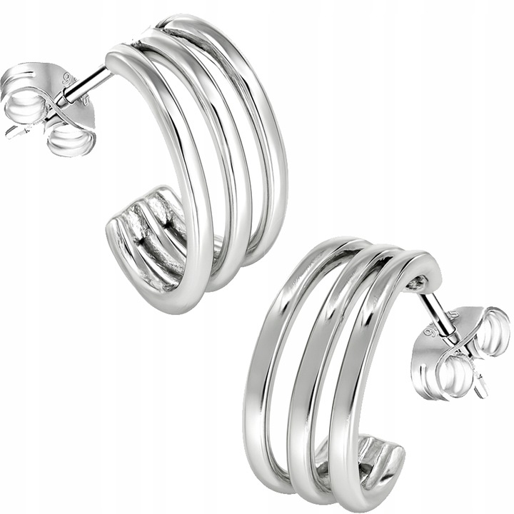 KOLCZYKI SREBRNE 925 DAMSKIE NA SZTYFCIE PONADCZASOWE NA PREZENT + GRATIS