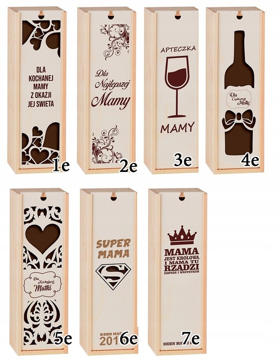 PUDEŁKO SKRZYNKA NA WINO GRAWER PREZENT ŚLUB PRIM
