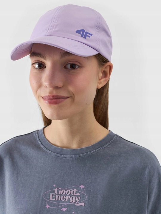 4F CZAPKA Z DASZKIEM DZIEWCZĘCA DZIECIĘCA STRAPBACK SS24