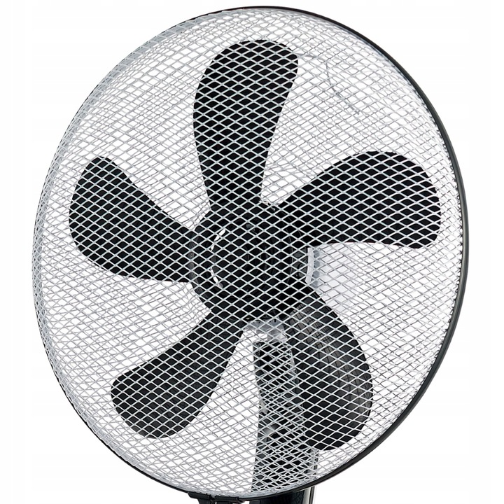 CICHY MOCNY WENTYLATOR WIATRAK PODŁOGOWY BLAUPUNKT ASF701 40dB 55W PILOT