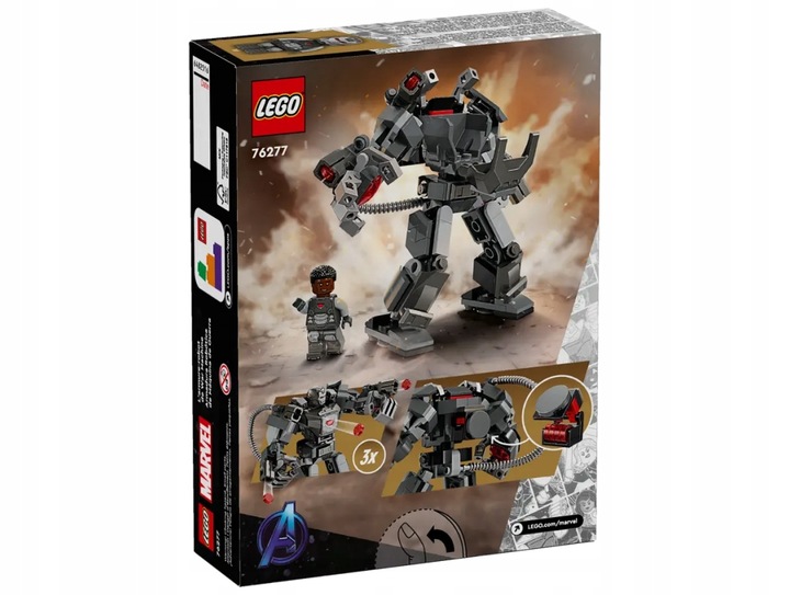 Lego Marvel. Mechaniczna zbroja War Machine 76277