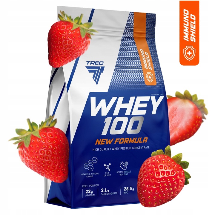 NOWE PYSZNE BIAŁKO WPC Trec Whey 100 700g SERWATKOWE PROTEINY NA MASĘ SIŁĘ