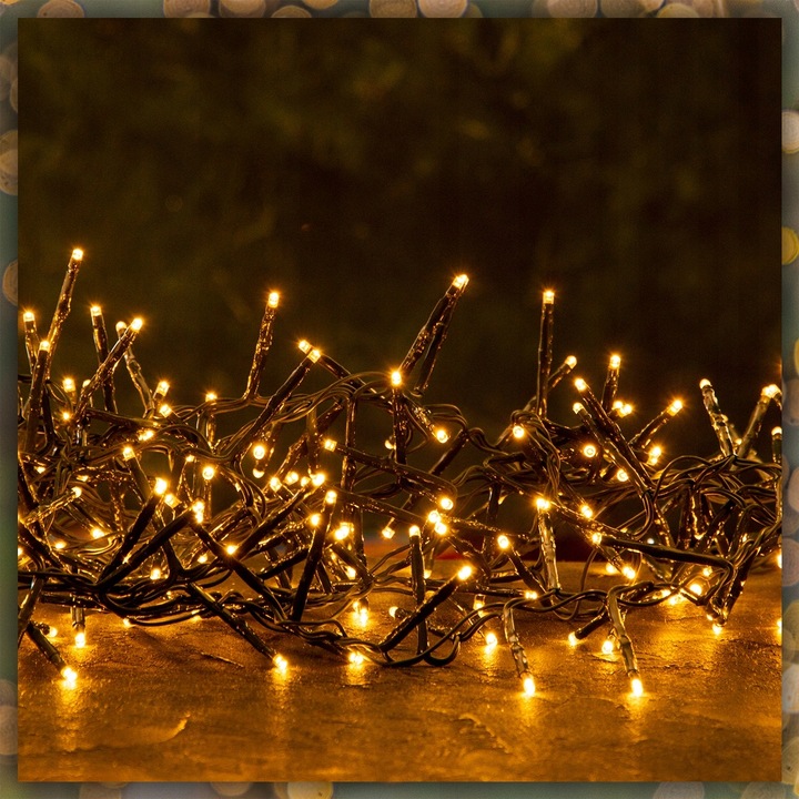 LAMPKI CHOINKOWE BIAŁY CIEPŁY 300 LED FLASH WEW/ZEW 22M NA CHOINKĘ