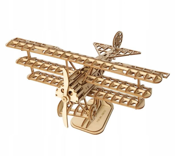 Puzzle 3D Samolot drewniany model do składania