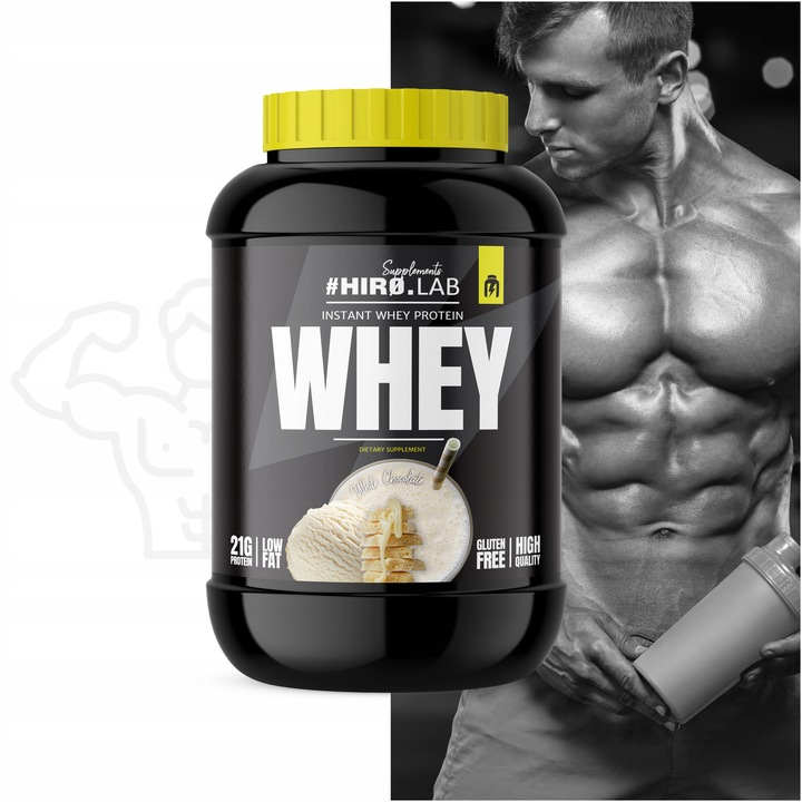 Białko koncentrat serwatkowe WPC 2000 g Instant Whey BIAŁA CZEKOLADA hiro