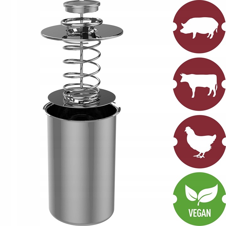 BROWIN SZYNKOWAR do WYROBU WĘDLIN na 1,5KG MIĘSA+TERMOMETR+WORECZKI ZESTAW