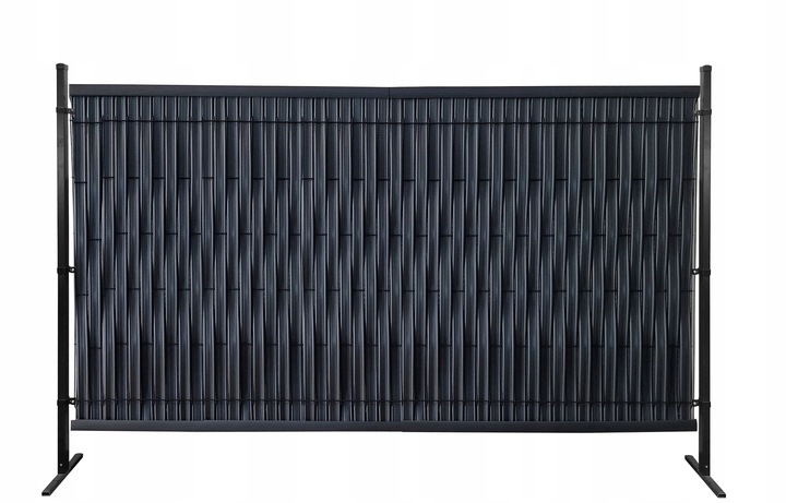 Listwy pionowe do ogrodzeń panelowych 123 x 250 cm, szer. 62-80 mm antracyt