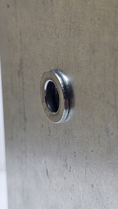 Nitonakrętka Stal Nierdzewna A2 Duży Kołnierz Chwyt 1-3,5 mm M8 50 szt